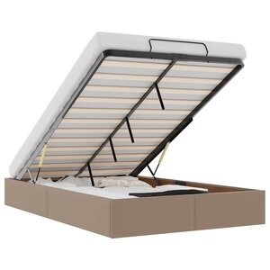 vidaXL Cadre de lit ottoman sans matelas cappuccino 120x200 cm