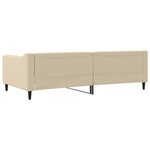 vidaXL Lit de repos crème 100x200 cm tissu