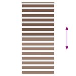 vidaXL Store zèbre marron 95x200 cm largeur du tissu 90 9 cm polyester