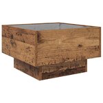 vidaXL Table basse Bois ancien 50 x 50 x 30 cm Bois d'ingénierie