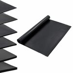 vidaXL Tapis de sol Noir 1 2 x 5 m Caoutchouc