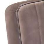vidaXL Chaise de canapé cantilever marron délavé cuir véritable