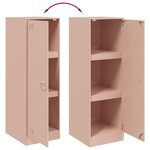 vidaXL Buffet rose 34 5x39x107 cm acier