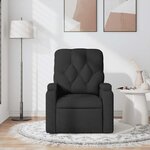 vidaXL Fauteuil de massage inclinable Noir Tissu