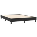 vidaXL Sommier à lattes de lit avec matelas noir 140x210 cm velours