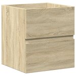 vidaXL Ensemble de meubles de salle de bain 2 Pièces chêne sonoma
