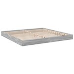 vidaXL Cadre de lit sans matelas sonoma gris 180x200 cm