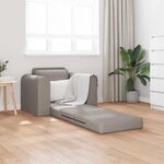 vidaXL Canapé-Lit Taupe 98 x 71 x 83 cm tissu