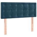 vidaXL Sommier à lattes de lit avec matelas et LED Bleu foncé 90x190cm