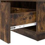 vidaXL Table basse Chêne fumé 95 x 55 x 31 cm Bois d'ingénierie