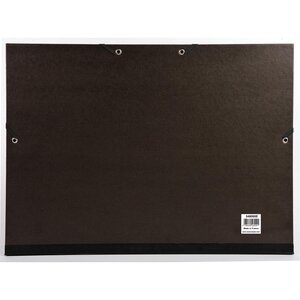 Carton à dessin avec elastiques vergé kraft noir 45x32cm noir x 10 EXACOMPTA