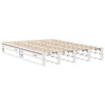 vidaXL Cadre de lit sans matelas blanc 140x200 cm bois de pin massif