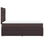 vidaXL Sommier à lattes de lit avec matelas Marron foncé 100x200 cm