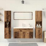 vidaXL Ensemble de meubles salle de bain 5 Pièces bois d'ingénierie