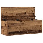 Coffre de rangement vidaXL en vieux bois 102x35x35 cm en bois reconstitué