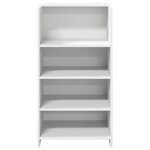 vidaXL Bureau de réception Blanc 55x50x103 5 cm Bois d'ingénierie