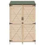 vidaXL Abri de jardin Naturel 106 x 56 x 176 5 cm Bois d'ingénierie