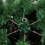 vidaXL Sapin de Noël artificiel avec pommes de pin et baies 180 cm