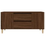 vidaXL Meuble TV Chêne marron 102x44 5x50 cm Bois d'ingénierie