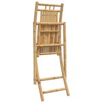 vidaXL Chaises pliables de jardin lot de 8 46x66x99 cm bambou
