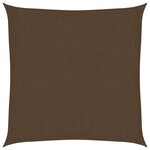 vidaXL Voile d'ombrage 160 g/m² Marron 2 5x2 5 m PEHD