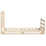 vidaXL Cadre de lit sans matelas avec tête de lit 100x200 cm