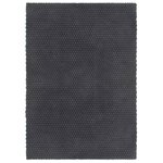 vidaXL Tapis rectangulaire Anthracite 160x230 cm Coton