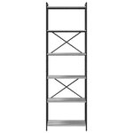 vidaXL Bibliothèque Sonoma gris 60 x 30 x 188 cm Bois et acier