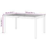vidaXL Ensemble à manger d'extérieur 3 Pièces et coussins Acacia solide