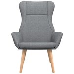vidaXL Chaise de relaxation Gris clair Tissu