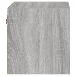 vidaXL Meuble TV mural avec lumières LED sonoma gris 30x28 5x30 cm