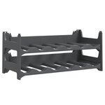 vidaXL Casier à vin pour 12 bouteilles PP empilable