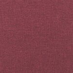 vidaXL Canapé 3 places avec oreillers décoratifs bordeaux 180 cm tissu