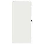vidaXL Armoire sous évier de salle de bain Blanc 56 x 37 5 x 81 cm