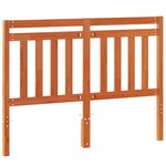 vidaXL Tête de lit cire marron 135 cm bois massif de pin