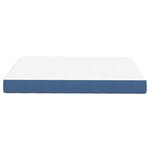vidaXL Matelas de Lit avec matelas Bleu 140 x 190 cm tissu