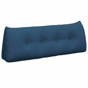 vidaXL Coussin de Dos Bleu 140 x 24 x 50 cm tissu