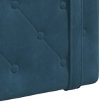 vidaXL Tête de lit suspendue Bleu Velours