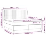 vidaXL Sommier à lattes de lit et matelas Vert foncé 180x200cm Velours