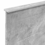 vidaXL Tête de lit Gris béton 100 cm Bois d'ingénierie