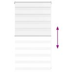 vidaXL Store zèbre blanc 75x100 cm largeur du tissu 70 9 cm polyester