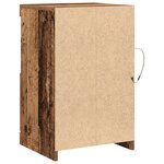 Buffet vidaXL avec éclairage LED en bois ancien 41x37x67 cm