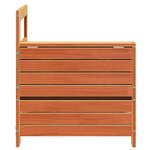 vidaXL Canapé de jardin accoudoir avec table d'appoint bois massif pin