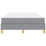 vidaXL Lit à ressorts avec matelas Gris clair 120 x 190 cm tissu