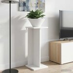 vidaXL Support de Plante 2 pièces Blanc 25 x 25 5 x 60 5 cm