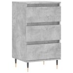 vidaXL Buffet gris béton 40x35x70 cm bois d'ingénierie