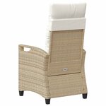 vidaXL Chaise de jardin 2 Pièces Beige et crème 56 x 60 x 112 cm
