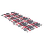 vidaXL Coussins de chaise de jardin à dossier haut lot de 2 120x50x3cm
