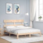 vidaXL Cadre de lit sans matelas 160x200 cm bois massif de pin