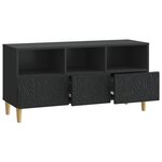 vidaXL Meuble TV 102 x 34 5 x 50 cm Noir Bois d'ingénierie